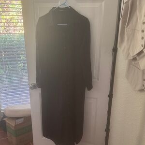 Chic Long Sleeve Black Dress